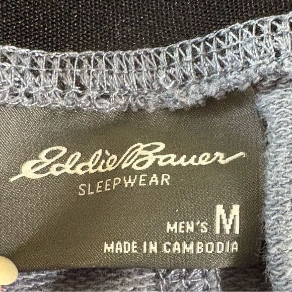 Eddie Bauer Heather Gray Knit Sleep Shorts Men’s M. Zipper Pockets. - Picture 6 of 9